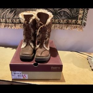 LNWOT/Box Born Nome Leather/Shearling Boots Size 6